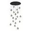 ST LUCE SL1175.403.18 Светильник подвесной ST-Luce Черный/Серо-зеленый E14 18*40W