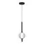 ST LUCE SL6120.403.01 Светильник подвесной ST-Luce Черный/Прозрачное кракелированное стекло LED 1*8,5W 3000K