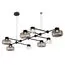 ST LUCE SL6005.403.08 Светильник подвесной ST-Luce Черный/Дымчатый, Прозрачный LED 8*3W 3000K, изображение 2