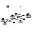 ST LUCE SL6005.403.08 Светильник подвесной ST-Luce Черный/Дымчатый, Прозрачный LED 8*3W 3000K, изображение 6