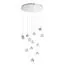 ST LUCE SL6017.101.13 Светильник подвесной ST-Luce Хром/Прозрачный с пузырьками воздуха LED 13*3W 3000K