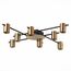 ST LUCE SL1207.402.08 Светильник потолочный ST-Luce Черный/Латунь GU10 8*7W