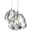 ST LUCE SL6017.101.03 Светильник подвесной ST-Luce Хром/Прозрачный с пузырьками воздуха LED 3*3W 3000K, изображение 2