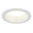 ST LUCE ST755.548.07 Светильник встраиваемый. Белый LED 1*7W 4000K 630Lm Ra80 120° IP20 D85xH45 100-240V