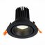 ST LUCE ST705.438.10 Светильник встраиваемый. Черный LED 1*10W 3000K 750Lm Ra>90 38° IP20 D102xH85 170-240V