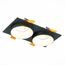ST LUCE ST206.428.02 Светильник встраиваемый. Черный GU10 2*50W  IP20 L175xW92xH38 220V Без ламп